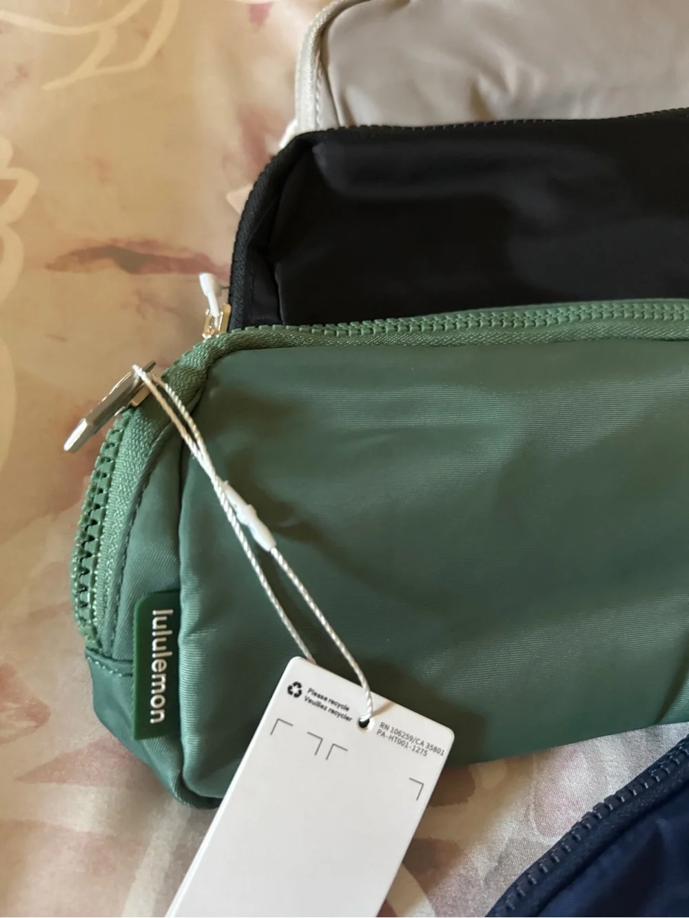 lululemon athletica navy blue pouch